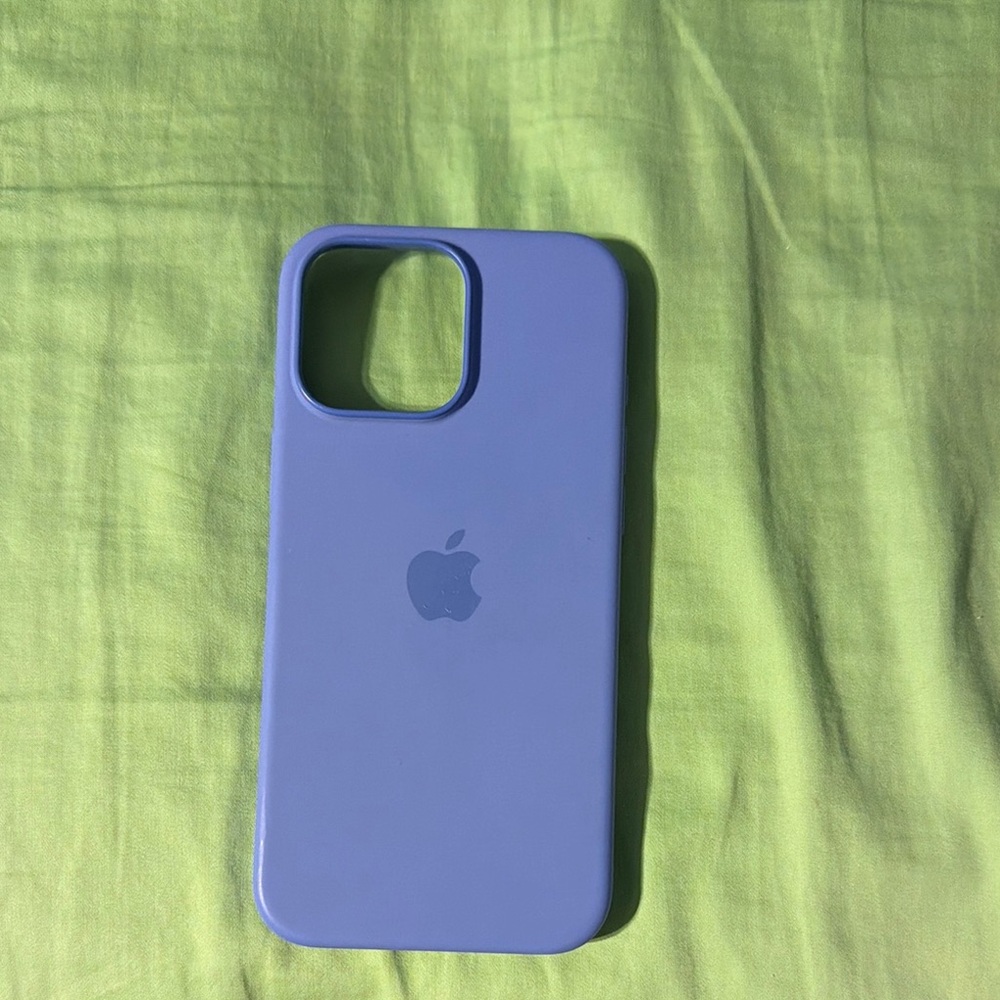 Apple Blue Silicone Phone Case